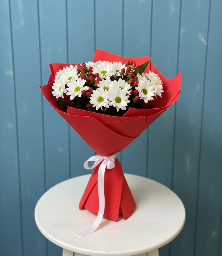 Букет цветов из: Хризантемы в Новом Сулаке