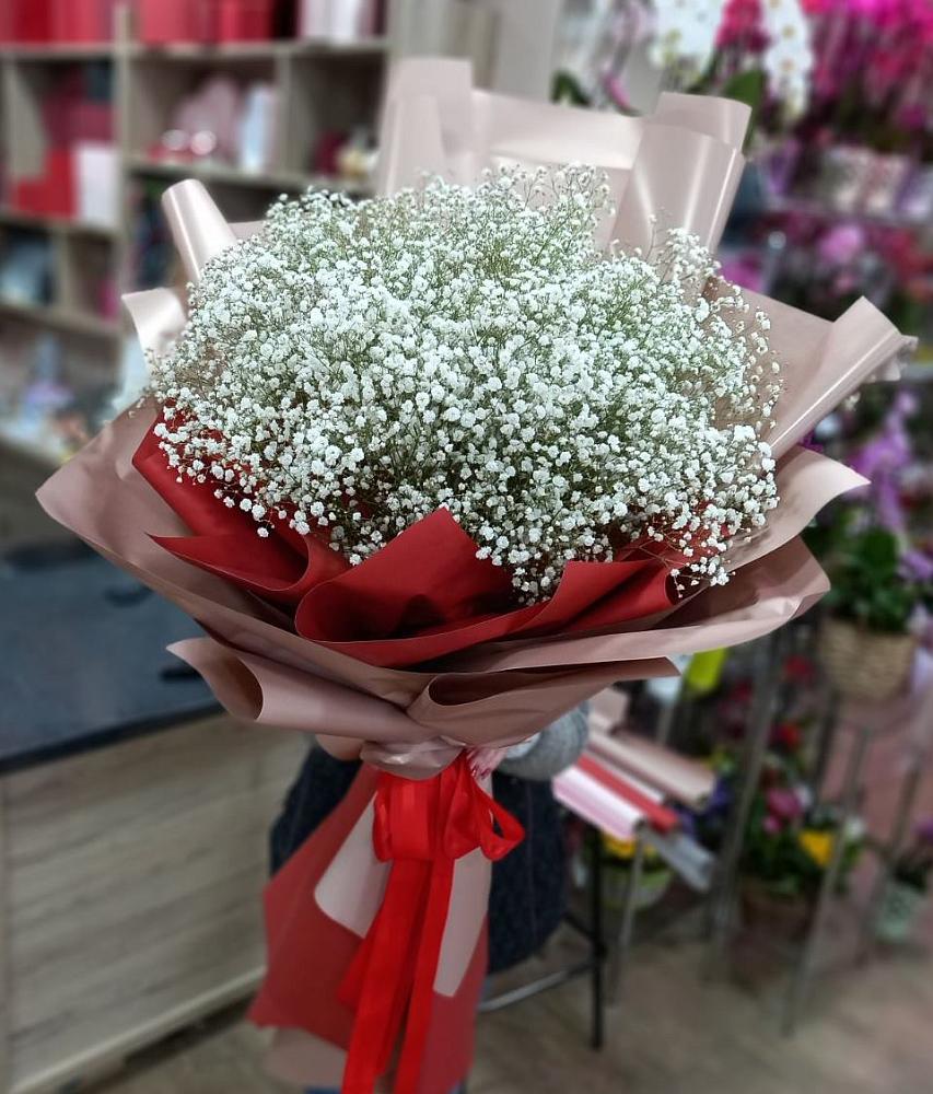 Букет Белые хлопья в Новом Сулаке Букет цветов из: Гипсофила в Новом Сулаке