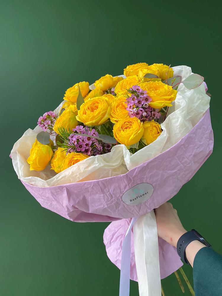 Кустовые желтые розы в Новом Сулаке Букет Кустовые желтые розы в Новом Сулаке
