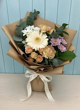Букет цветов из:  Герберы и Хризантемы в Новом Сулаке