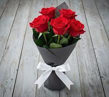 Букет 5 Красных роз Эдлесс Лав #REPLACE_PRED# Новом Сулаке
