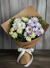 Букет цветов из:  Хризантемы и Розы в Новом Сулаке