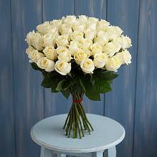 Букет 51 Белая роза Эдлесс Лав #REPLACE_PRED# Новом Сулаке