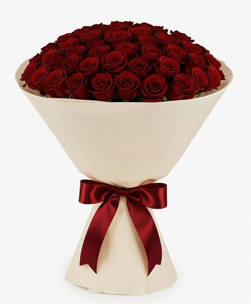 Букет 101 Бордовая роза Блэк Бакарра в Новом Сулаке