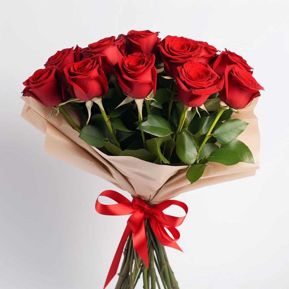 Букет 11 Красных роз Эдлесс Лав в Новом Сулаке
