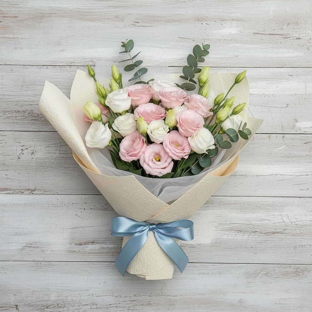 Букет цветов из: Лизиантусы в Новом Сулаке